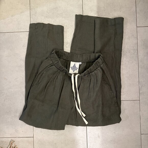 Jungmaven Cambria Pant Wide-Leg Pants - Small (S) - Olive Green.  NWOT - Picture 2 of 5
